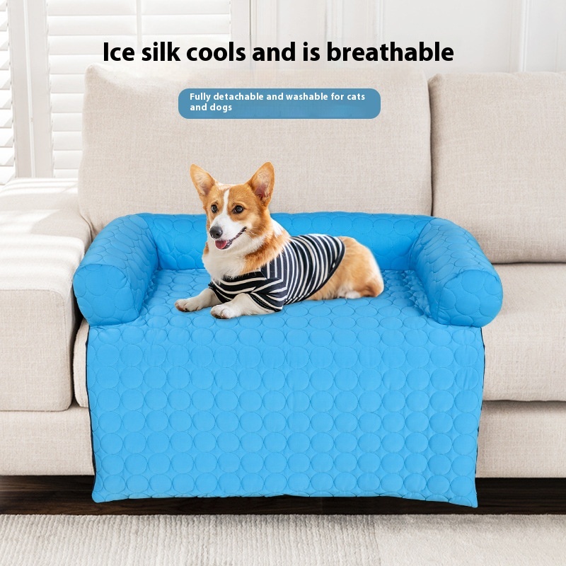 Four Seasons Universal Ice Silk Dog Bed - Cozy Comfort for Every Season