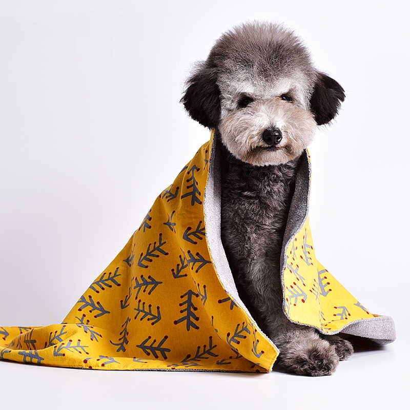 Double-Sided Cotton Wool Blanket for Pets - Comfortable Kennel Mat