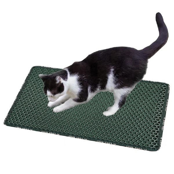 Double Layer Rice-Shaped Cat Litter Pad for Superior Absorption and Comfort