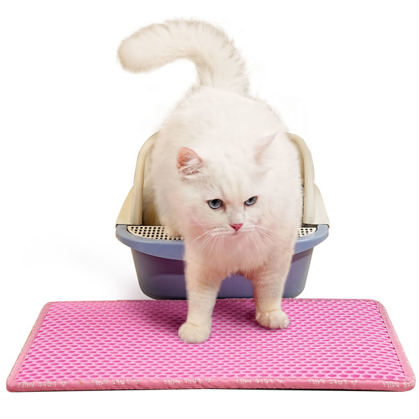Double Layer Rice-Shaped Cat Litter Pad for Superior Absorption and Comfort