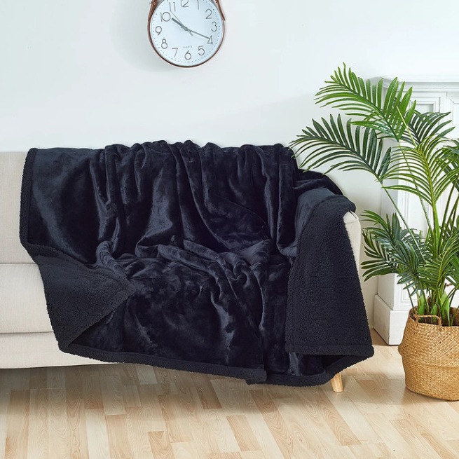 Pet Sofa Cushion Dog Bed - Waterproof Short Plush Carpet & Couple Blanket