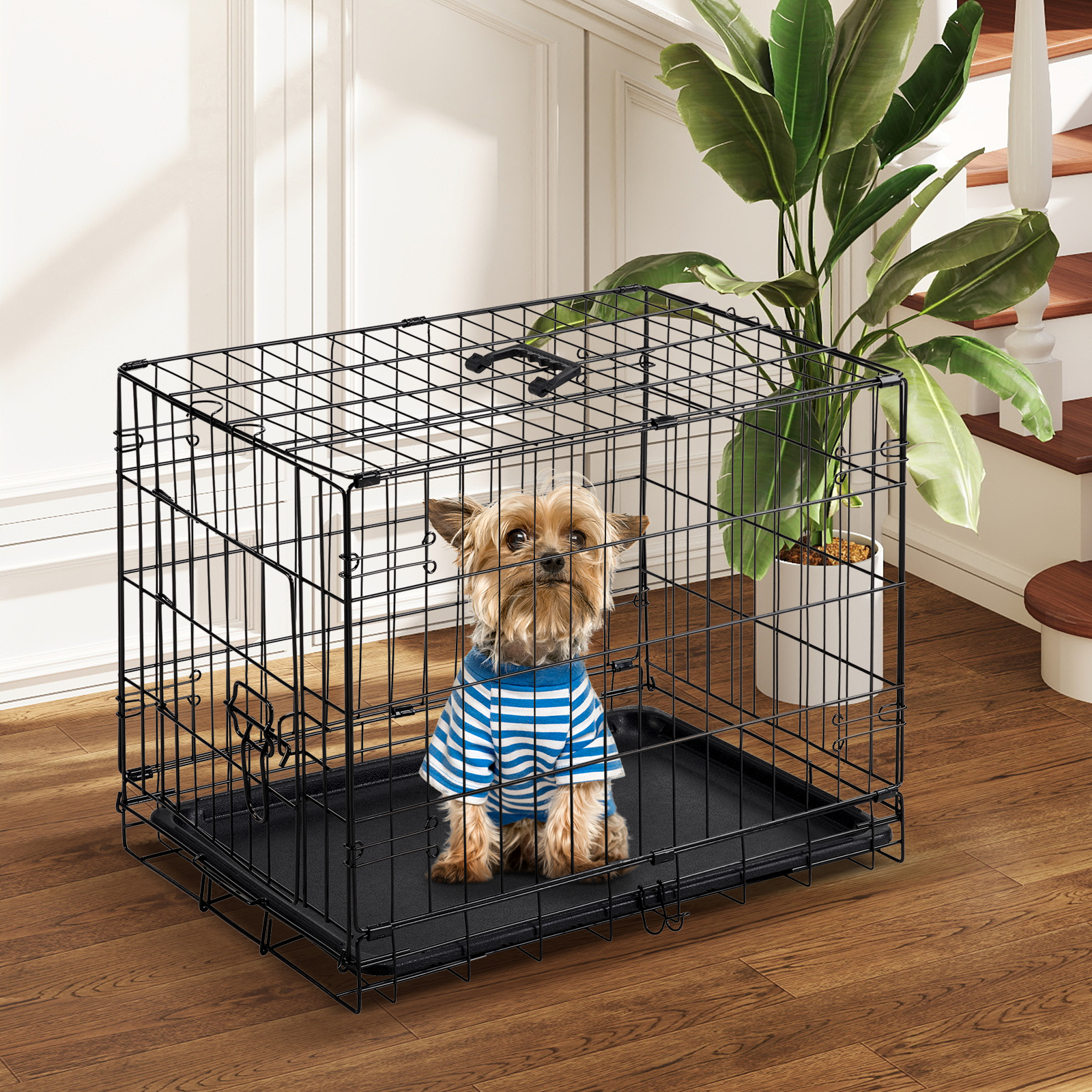 24-30 Inch Single Door Dog Cage | Durable & Secure Pet Crate