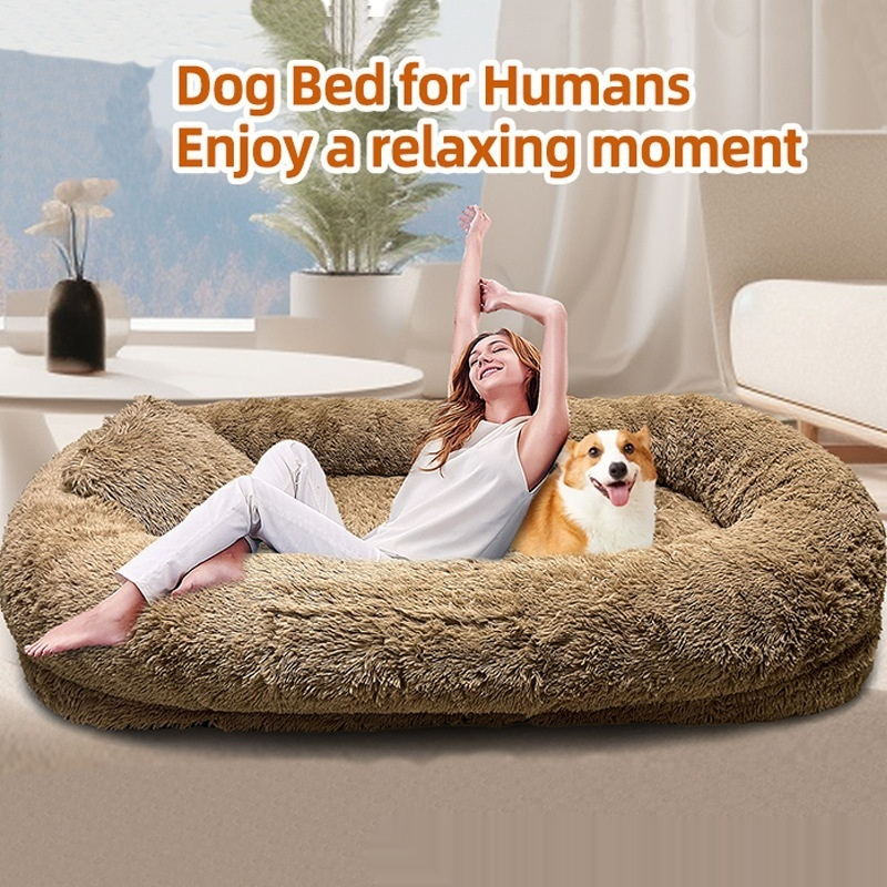 Queen Bed Pet Plush Sofa for You and Your Dog - Ultimate Comfort!