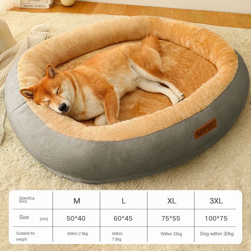 Removable & Washable Dog Bed | Cozy Warm Cat Bed for Comfortable Sleep