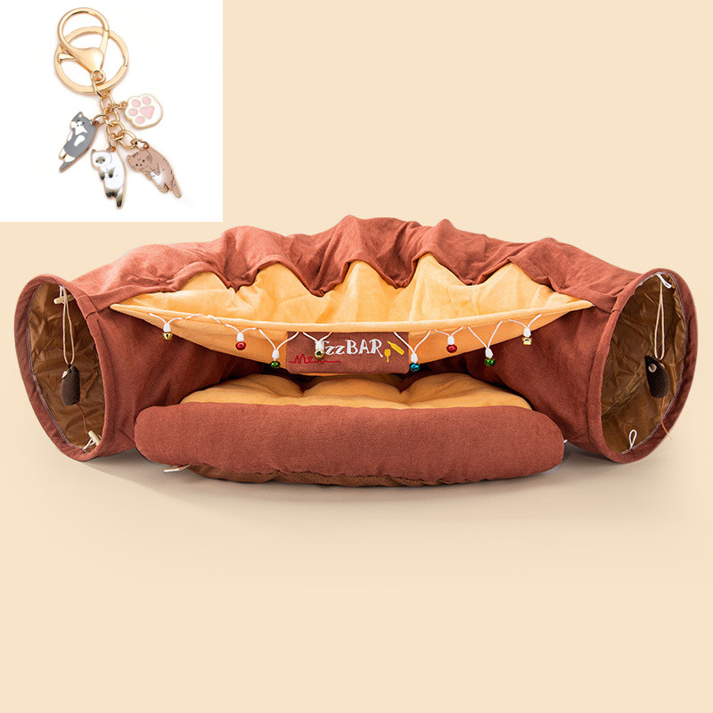 Durable Washable Collapsible Cat Tunnel - Perfect for Playtime Fun!