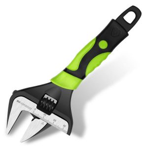 Adjustable Wrench Tool with Live Mouth - Short Handle Large Opening Multifunctional Universal Bathroom Wrench