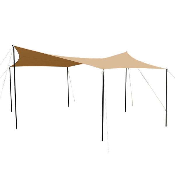 Hexagonal Sunshade Shelter Tarp for Camping and Outdoor Activities - Image 3