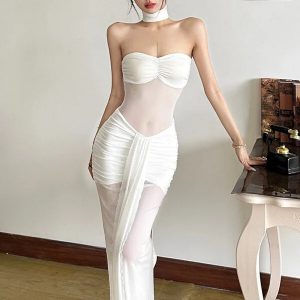 Women’s Slim Fit High Waist Stylish Off-Shoulder Dress for Fashionistas