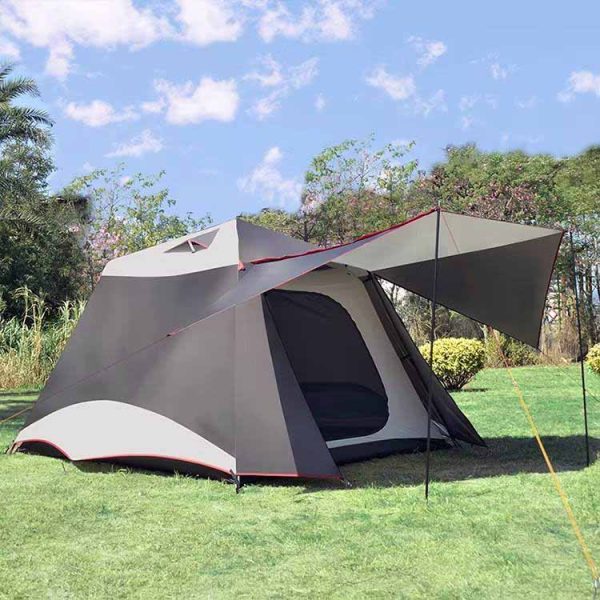 Automatic Family Camping Tent with Porch - Spacious & Easy Setup for Outdoor Adventures - Image 4
