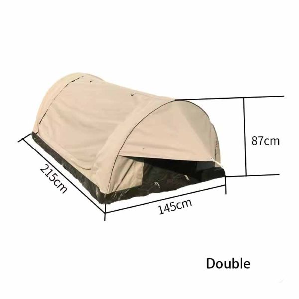 Inflatable Canvas Swag - Durable Outdoor Shelter for Camping Adventures - Image 5