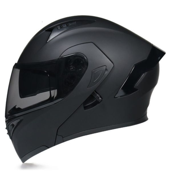 Stylish Winter Gray Half Helmet for Motorcyclists - Personality & Comfort