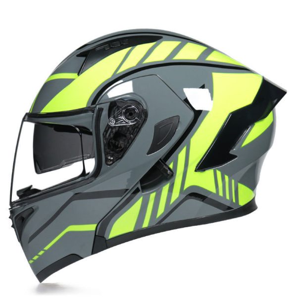 Stylish Winter Gray Half Helmet for Motorcyclists - Personality & Comfort - Image 3