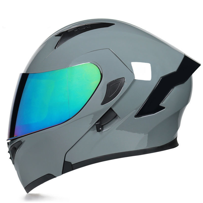 Stylish Winter Gray Half Helmet for Motorcyclists - Personality & Comfort - Image 6