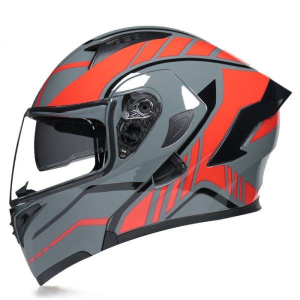 Stylish Winter Gray Half Helmet for Motorcyclists - Personality & Comfort - Image 10
