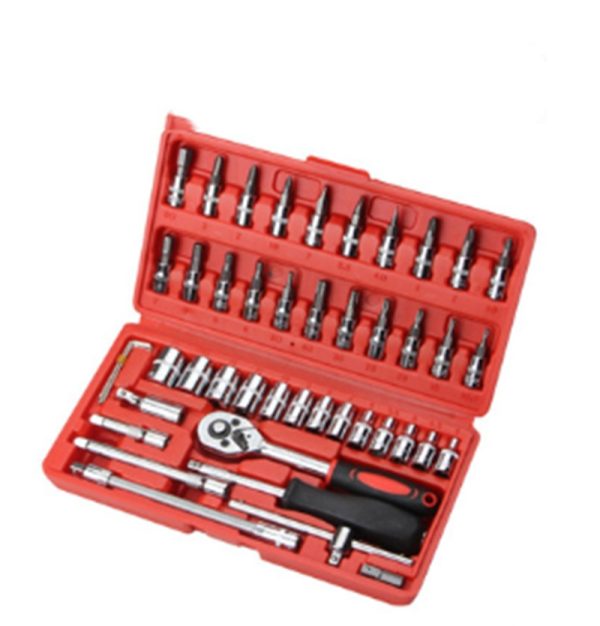 46-Piece Socket Wrench Set for Car Repairs - Durable Ratchet Wrench Included - Image 6