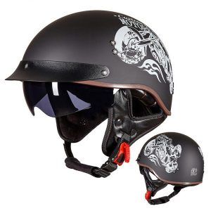 Stylish Retro Motorcycle Helmet for Breathable Comfort and Safety