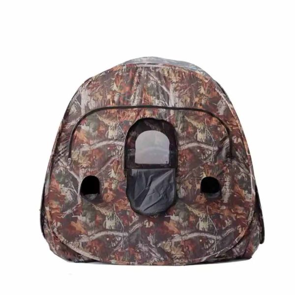 Camouflage Pop-up Ground Hunting Blind for Stealthy Outdoor Adventures - Image 3