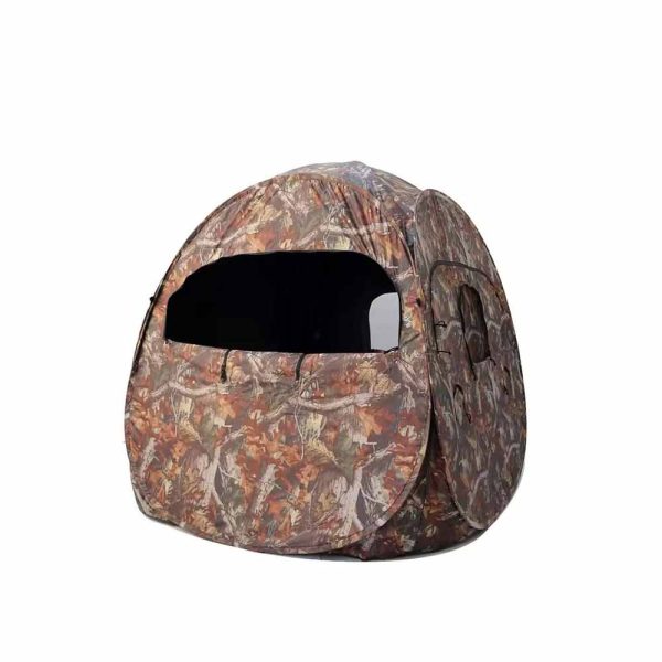 Camouflage Pop-up Ground Hunting Blind for Stealthy Outdoor Adventures - Image 4