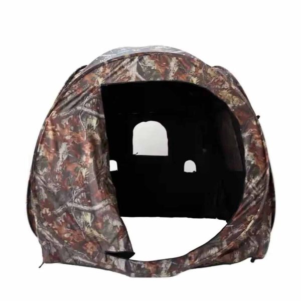 Camouflage Pop-up Ground Hunting Blind for Stealthy Outdoor Adventures - Image 7