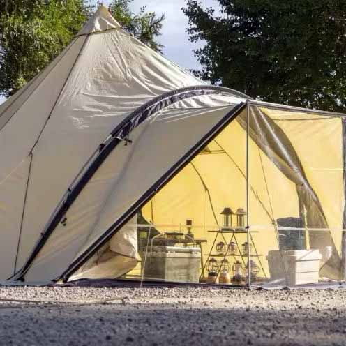 Spacious Glamping Tipi Car Rear Tent for Ultimate Outdoor Comfort - Image 10