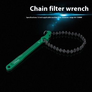 Heavy-Duty Chain Filter Wrench for Easy Oil Filter Removal