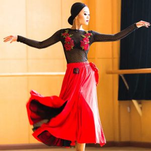 Elegant Latin Dance Competition Dress for Cha Cha, Rumba, and Tango