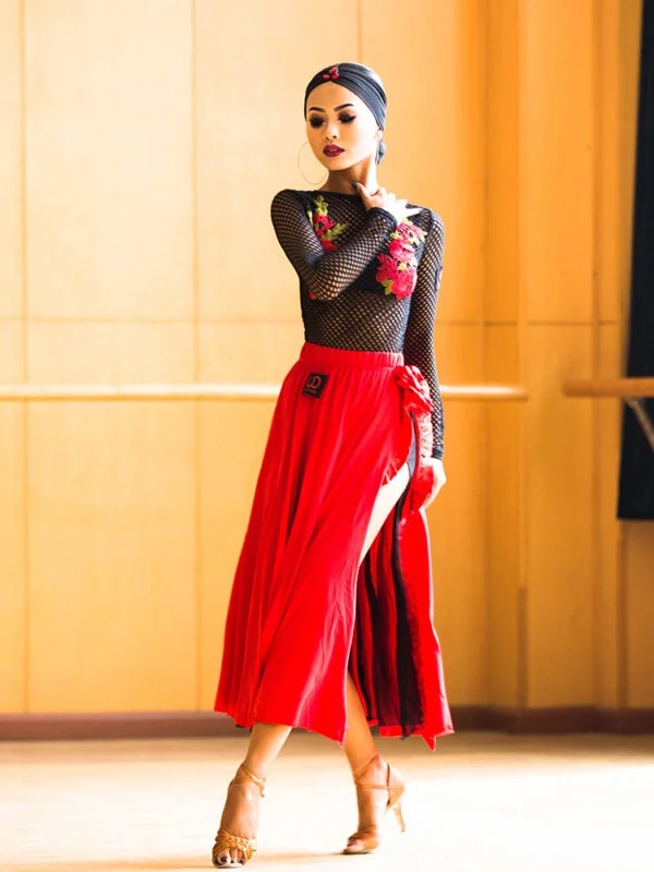 Elegant Latin Dance Competition Dress for Cha Cha, Rumba, and Tango - Image 6