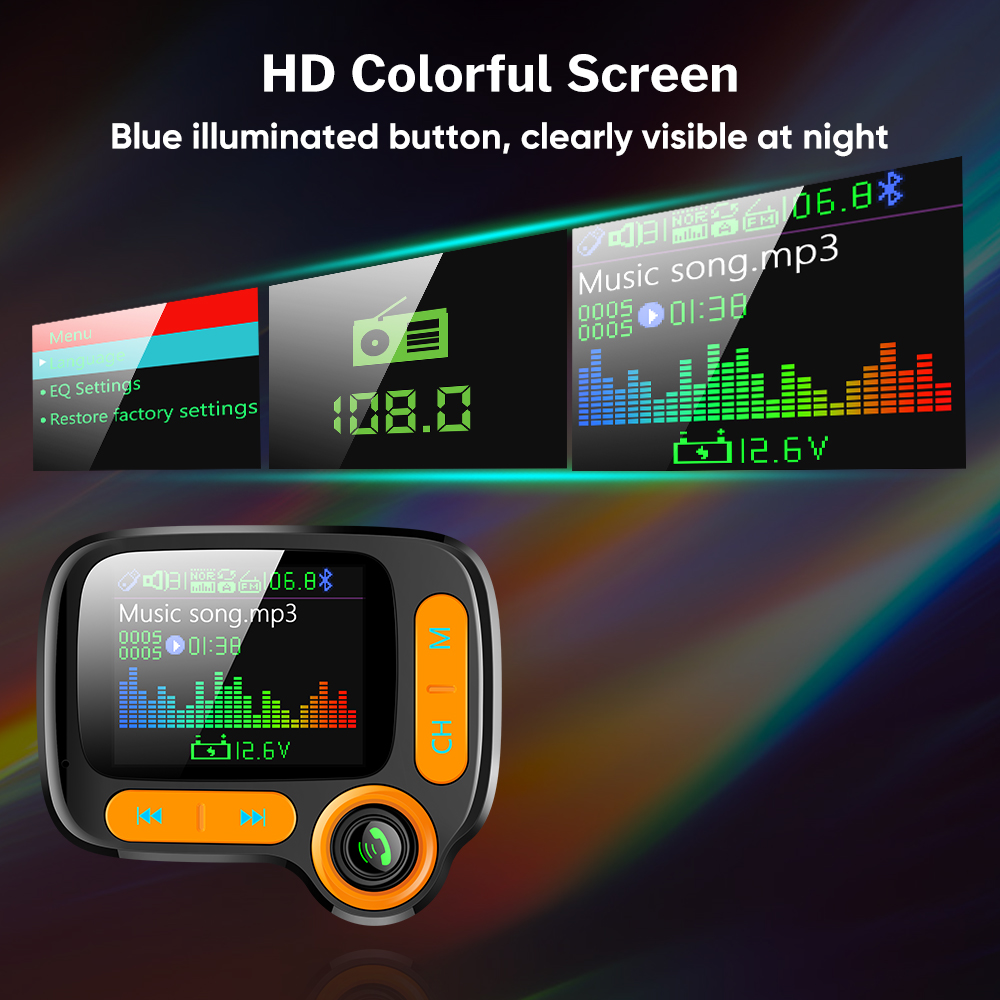 Car Bluetooth Multi-Function Player with Large Color Display for Ultimate Connectivity - Image 3