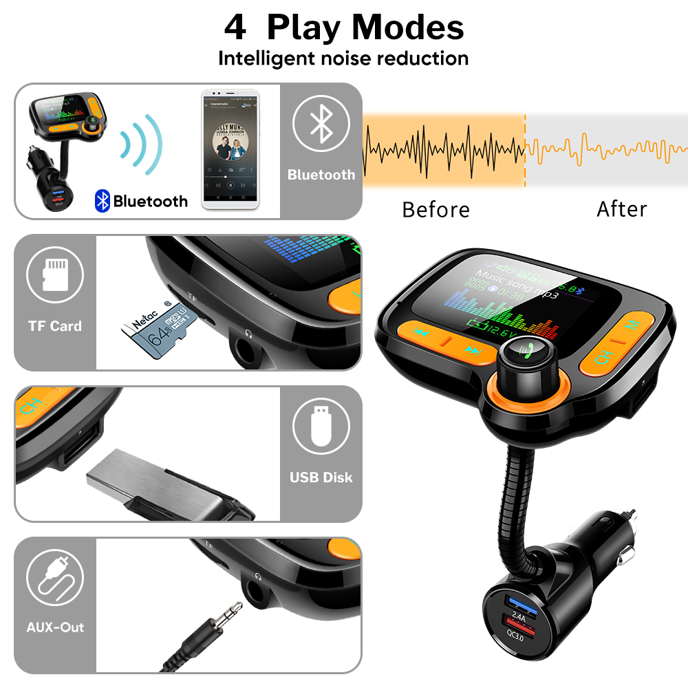 Car Bluetooth Multi-Function Player with Large Color Display for Ultimate Connectivity - Image 5