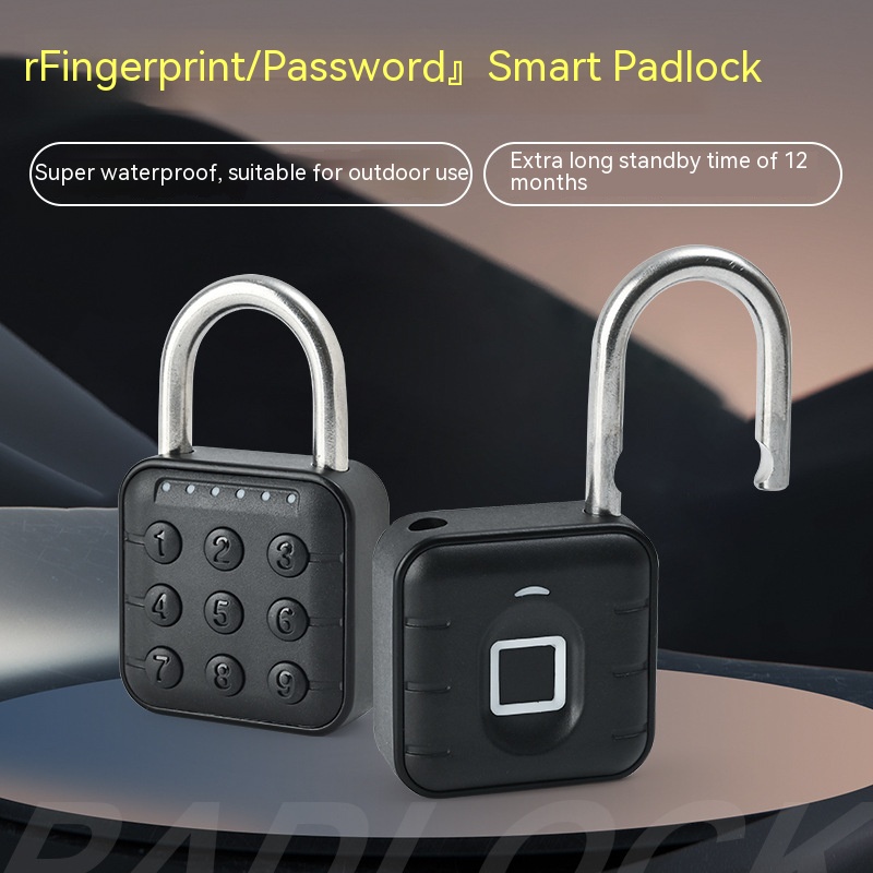 Secure Fingerprint Lock Padlock - Waterproof Anti-Theft Password Lock for Cabinets & Doors with APP Control - Image 10