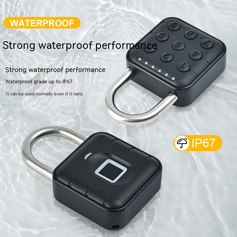 Secure Fingerprint Lock Padlock - Waterproof Anti-Theft Password Lock for Cabinets & Doors with APP Control - Image 11