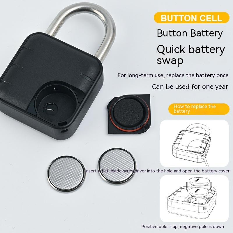 Secure Fingerprint Lock Padlock - Waterproof Anti-Theft Password Lock for Cabinets & Doors with APP Control - Image 13