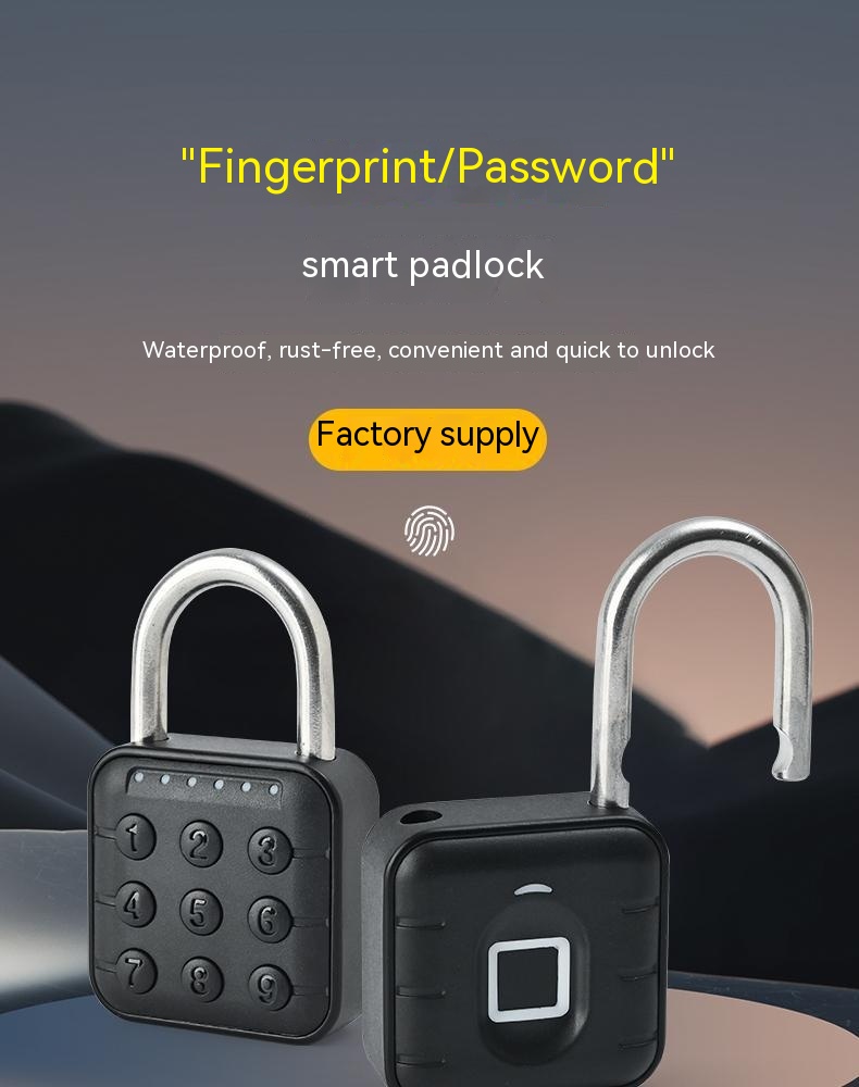 Secure Fingerprint Lock Padlock - Waterproof Anti-Theft Password Lock for Cabinets & Doors with APP Control - Image 17