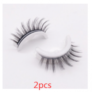 Reusable 3D Mink Lashes - Natural Self-Adhesive False Eyelashes, Glue-Free Silk Makeup Extensions