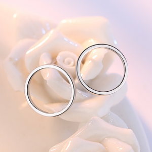 Stylish Minimalist Stud Earrings - Tiny Circle Design for Girls