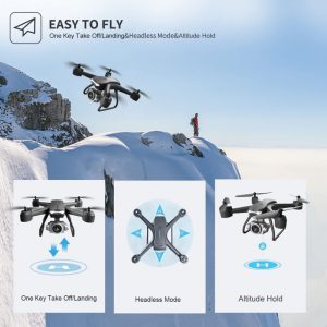 V14 Professional Drone with 6K HD Dual Camera | Wifi FPV Portable RC Quadcopter - 2 Batteries Included | Perfect for Adults & Beginners - Fast Shipping via UPS/USPS or Self-Pickup