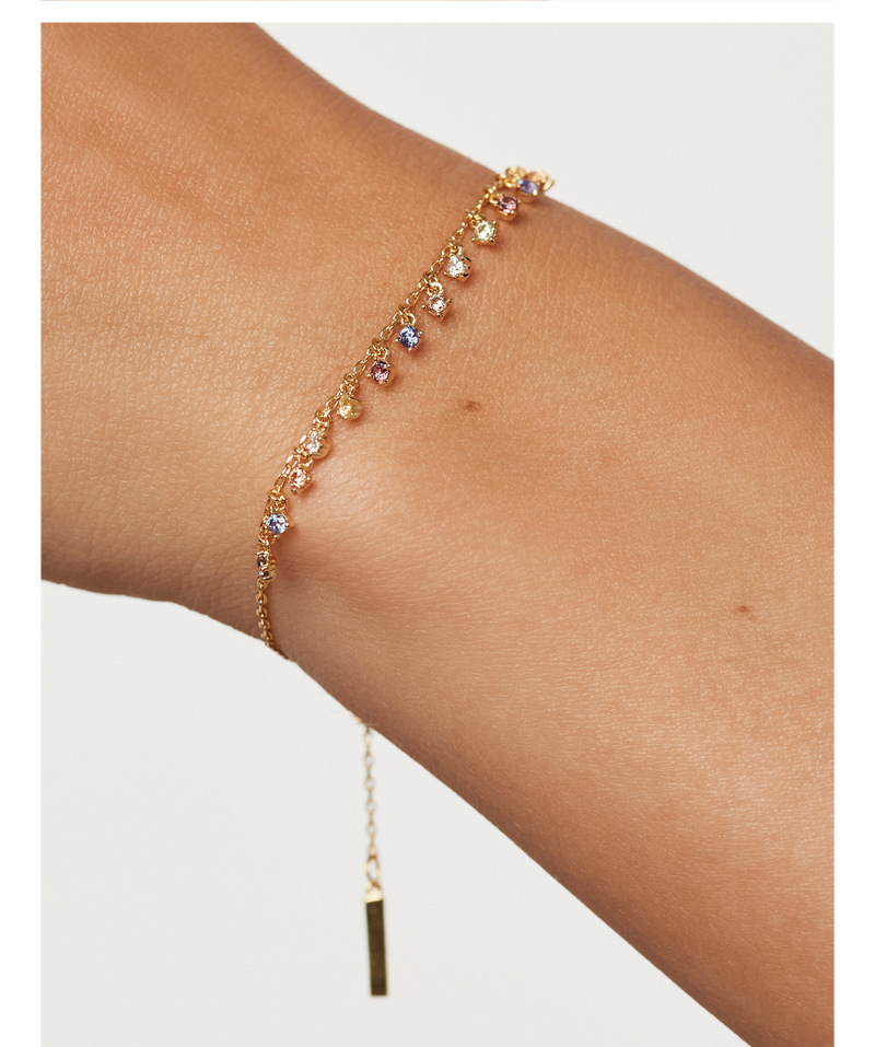 Girls Summer Ins Special-Interest Design 925 Sterling Silver Bracelet - Trendy Charm