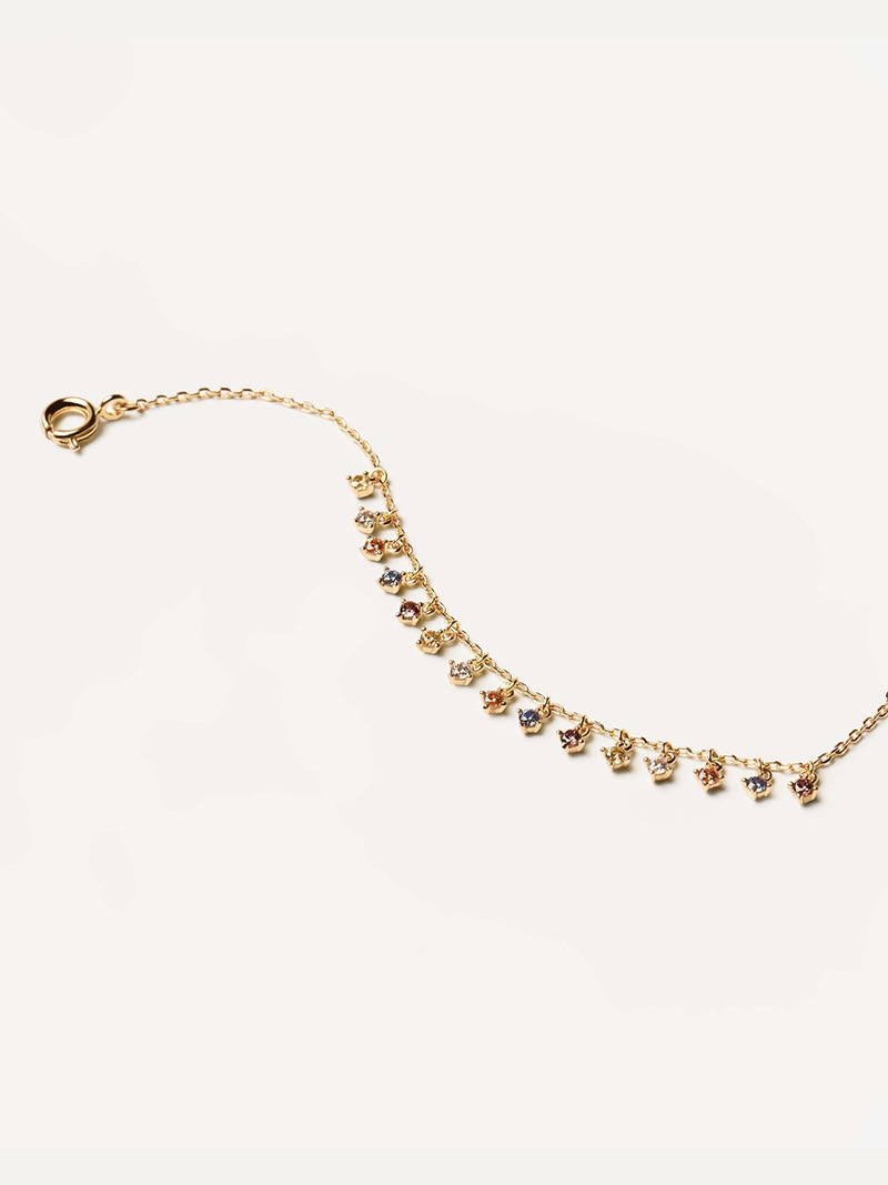 Girls Summer Ins Special-Interest Design 925 Sterling Silver Bracelet - Trendy Charm - Image 2