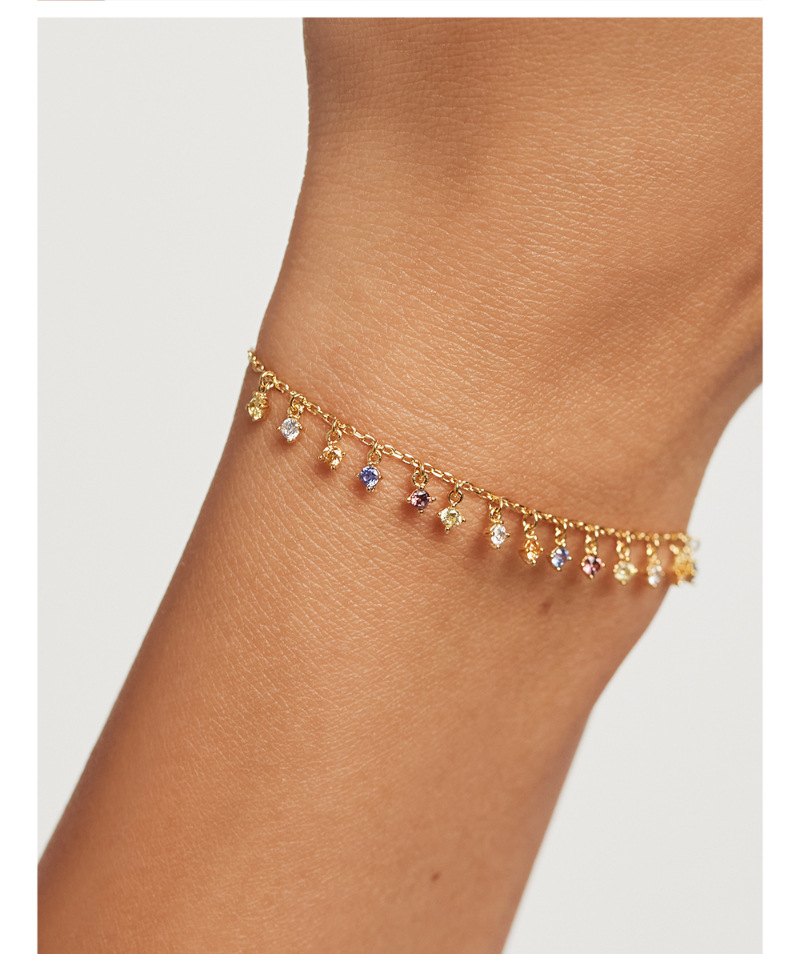 Girls Summer Ins Special-Interest Design 925 Sterling Silver Bracelet - Trendy Charm - Image 3