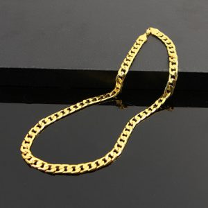 Trending European and American Men's Flat Side NK Necklaces with Unique Large Chains - Fast-Selling in Cross-Border E-Commerce