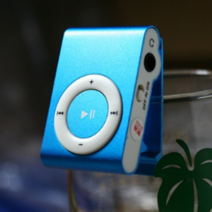 Customizable Classic Metal Clip MP3 Player with Logo - Durable Iron Clip