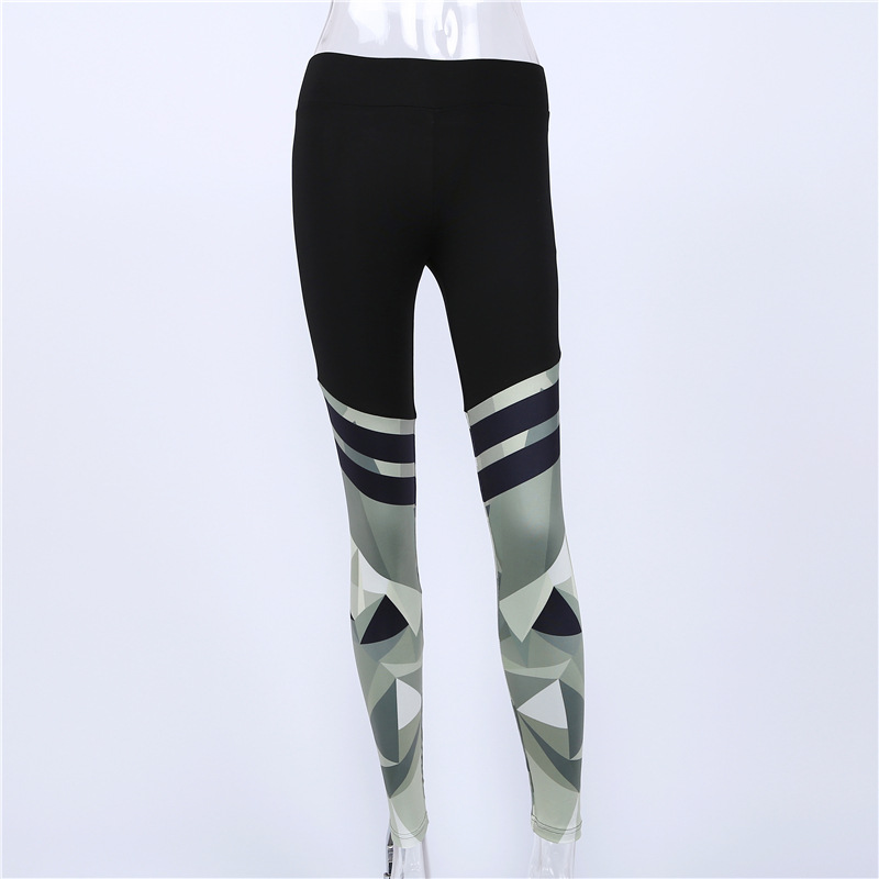 Camouflage Print Stitching Yoga Pants for Stylish Comfort and Performance - Image 8
