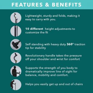 The Innovative Collapsible Posture Walking Cane for Enhanced Support