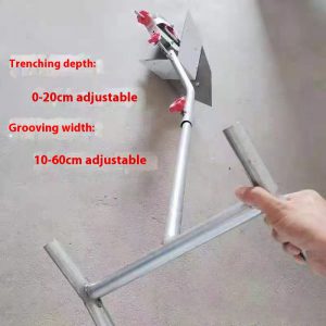 Alloy Human Moldboard Fishing Plow - Handheld Trencher & Tie Ridger