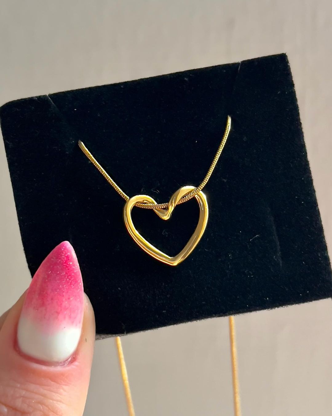 Sleek Titanium Steel Niche Hollow Heart Necklace for Women - Elegant Simplicity - Image 6