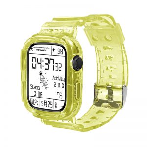 Transparent Sports Wristband with Integrated Case for Active Lifestyles