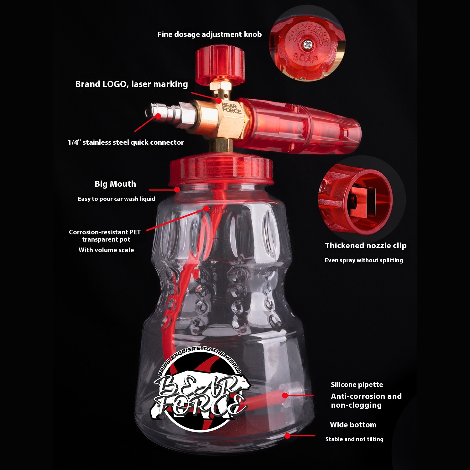 High Pressure Bubble Watering Can Spray Gun for Car Cleaning - Image 3