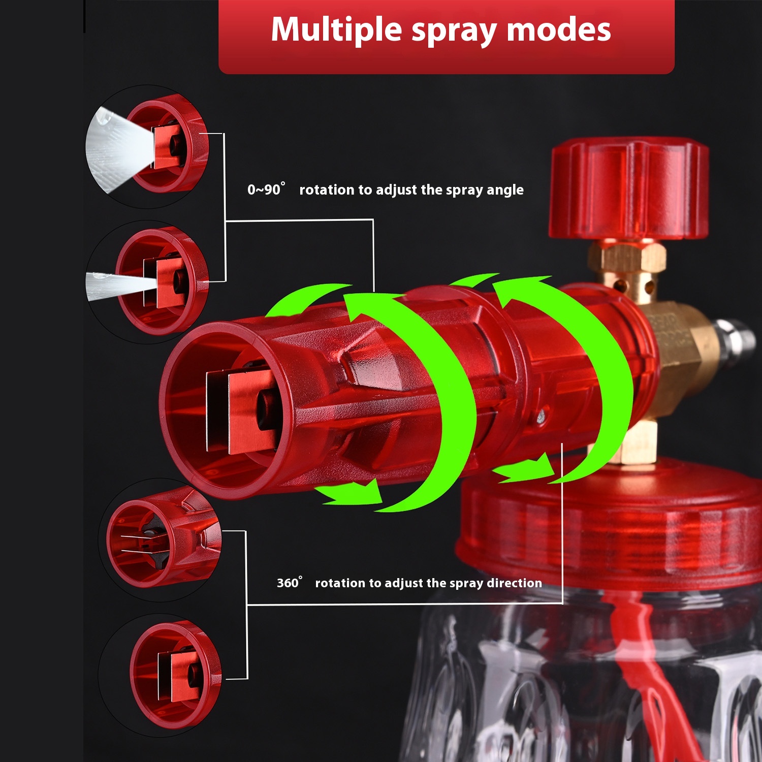 High Pressure Bubble Watering Can Spray Gun for Car Cleaning - Image 4