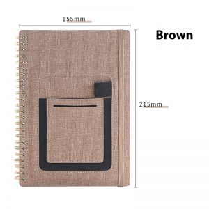 Erasable Coil Book - Reusable Draft Notebook with Thick Waterproof Forest Rock Stone Paper - Customizable Design