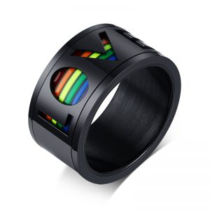 Cycolinks Rainbow Pride Unisex Ring - Celebrate Love and Diversity
